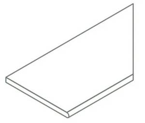 Ступень Italon Авангард X2 620090001164 Пьюр Закруглённый Правый 20mm 30x120